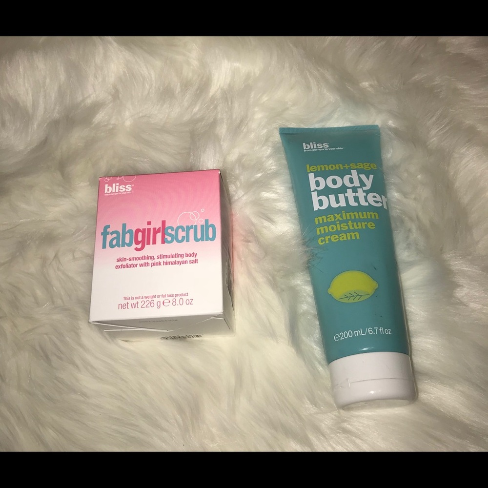 Bliss Body Butter & fab girl scrub
